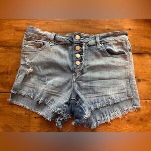 Gracelyn Distressed Denim Shorts